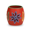 Picture of Terracotta Tealight Holder The Glowing Barrel (Red)