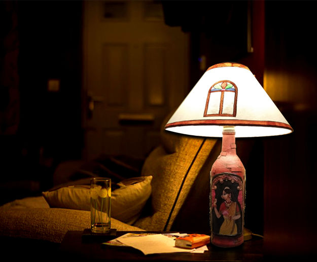 Picture of Lady At Window Table Lamp