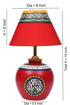 Picture of Terracotta Modern Matki Table Lamp (Red)