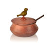 Picture of Wooden Parrot Jar Set With Tray & Spoon (Red)