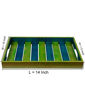 Picture of Multicoloured Wooden Serving Tray (14 x 10 Inch)