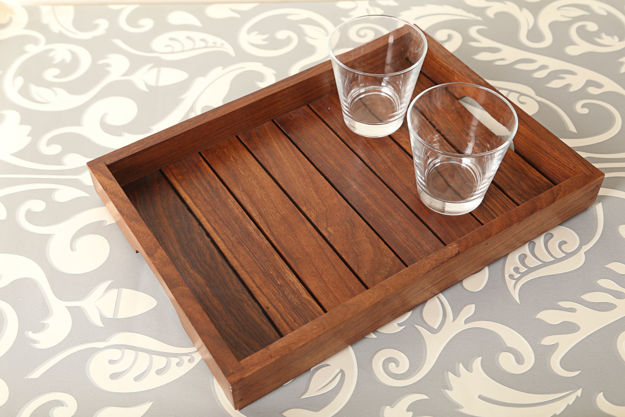 Picture of Wooden Serving Tray In Sheesham Wood (14 X 10 Inch)