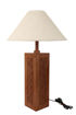 Picture of Engraved Modern Wooden Table Lamp