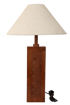 Picture of Engraved Modern Wooden Table Lamp