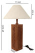 Picture of Engraved Modern Wooden Table Lamp