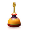 Picture of Terracotta Table Lamp 'Warli In Light' Flat Matki Shaped