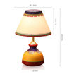 Picture of Terracotta Table Lamp 'Warli In Light' Flat Matki Shaped