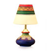 Picture of Terracotta Table Lamp 'Warli In Light' Pot Shaped Round