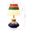 Picture of Terracotta Table Lamp 'Warli In Light' Pot Shaped Round