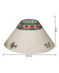 Picture of Wooden Table Lamp Artistic Square With Madhubani Painting