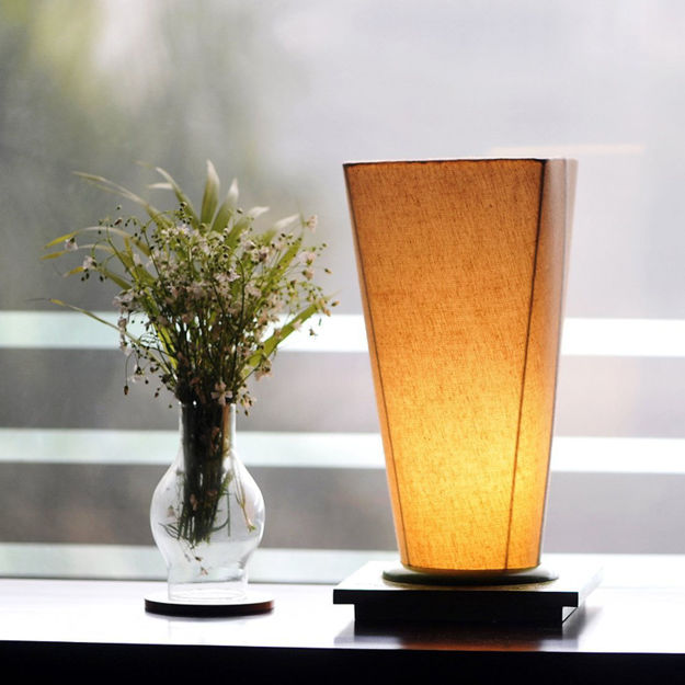 Picture of Conical Wooden Table Lamp In Sheesham Wood