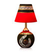 Picture of Terracotta Table Lamp Madhubani Shimmers