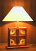 Picture of Artistic Square Wooden Table Lamp