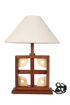 Picture of Artistic Square Wooden Table Lamp