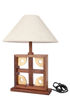 Picture of Artistic Square Wooden Table Lamp