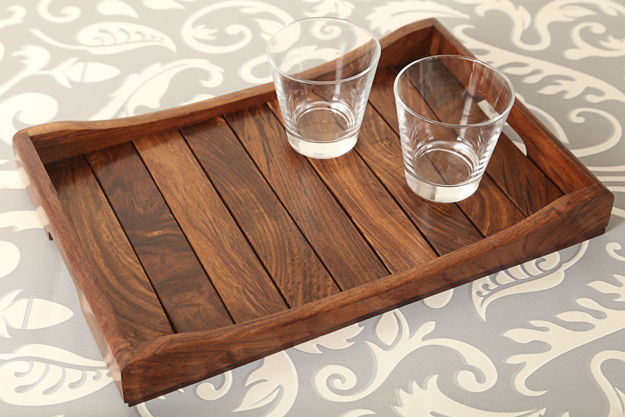 Picture of Wooden Serving Tray (14 x 10 Inch)