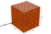 Picture of Creative Dice Wooden Table Lamp (Orange)
