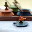 Picture of Triangular Wooden Parrot Jar Set With Tray & Spoon