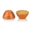 Picture of Wooden Bowl Set With Wooden Tray (Orange)