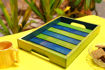 Picture of Wooden Runner Tray Elegant Green & Blue