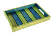 Picture of Wooden Runner Tray Elegant Green & Blue