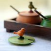 Picture of Multicoloured Wooden Parrot Jar Set With Tray & Spoon