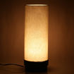 Picture of Round Wooden Table Lamp Blue