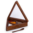 Picture of Pyramid Wooden Spice Box with Spoon