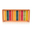 Picture of Multicoloured Wooden Serving Tray (13 x 6 Inch) - Orange