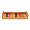 Picture of Multicoloured Wooden Serving Tray (13 x 6 Inch) - Orange