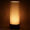 Picture of Round Wooden Table Lamp (Maroon)