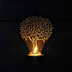 Picture of Wooden Tealight Holder Engraved Mango Tree (Table or Wall)