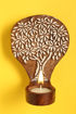 Picture of Wooden Tealight Holder Engraved Mango Tree (Table or Wall)