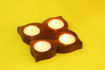 Picture of Wooden Tealight Holder Engraved Tabletop