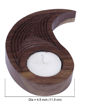Picture of Wooden Tealight Holder Engraved Ying Yang Tabletop