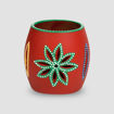 Picture of Terracotta Tealight Holder The Glowing Barrel (Red)