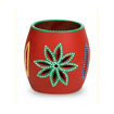 Picture of Terracotta Tealight Holder The Glowing Barrel (Red)