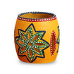 Picture of Terracotta Tealight Holder The Glowing Barrel (Yellow)