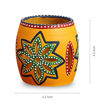 Picture of Terracotta Tealight Holder The Glowing Barrel (Yellow)