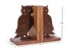 Picture of Wooden Bookends Engraved Owl