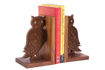 Picture of Wooden Bookends Engraved Owl