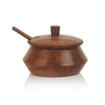 Picture of Wooden Jar Set with Tray & Spoon (Brown)