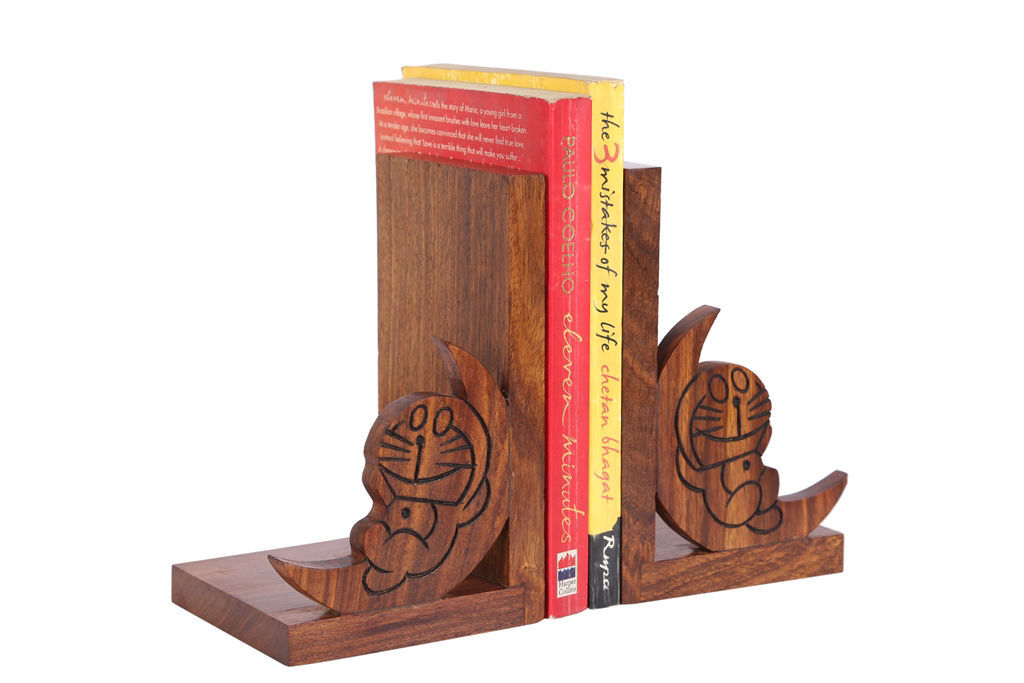Wooden Bookend Cute Doraemon Buy Authentic Indian