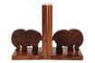 Picture of Wooden Bookends Handcarved Elephant