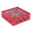 Picture of Wooden Engraved Spice Box With Spoon (Pink)