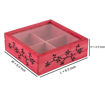 Picture of Wooden Engraved Spice Box With Spoon (Pink)