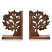 Picture of Wooden Bookends Engraved Tree Of Life