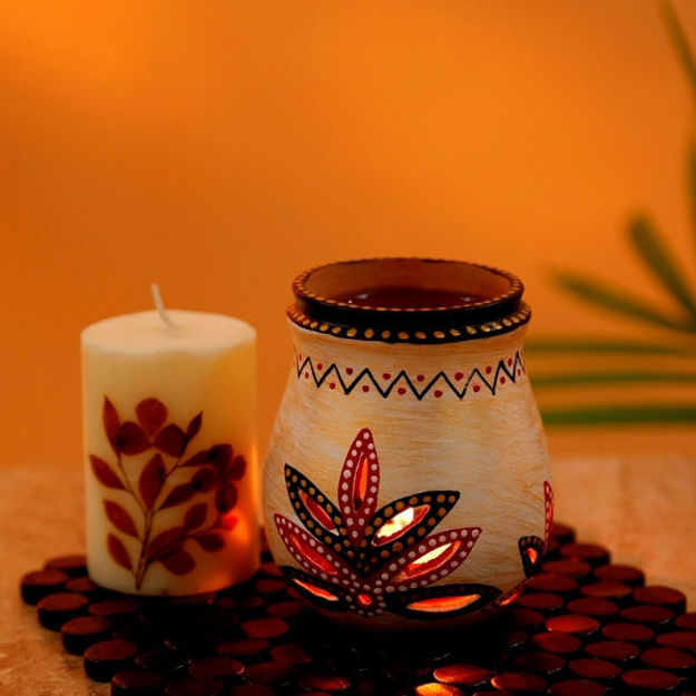 Picture of Aroma Diffuser Handpainted Terracotta