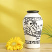 Picture of Terracotta Vase Tapered Warli - Tribal Serenity