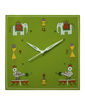 Picture of Gorgeous Green Hand Painted Warli Wall Clock